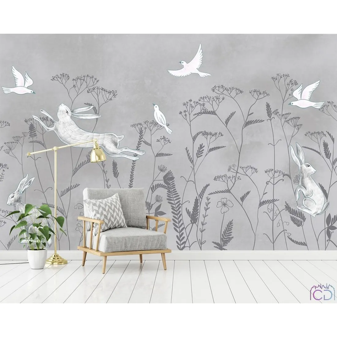 Дизайнерские фотообои по индивидуальному размеру Citydecor На Лугу 3
