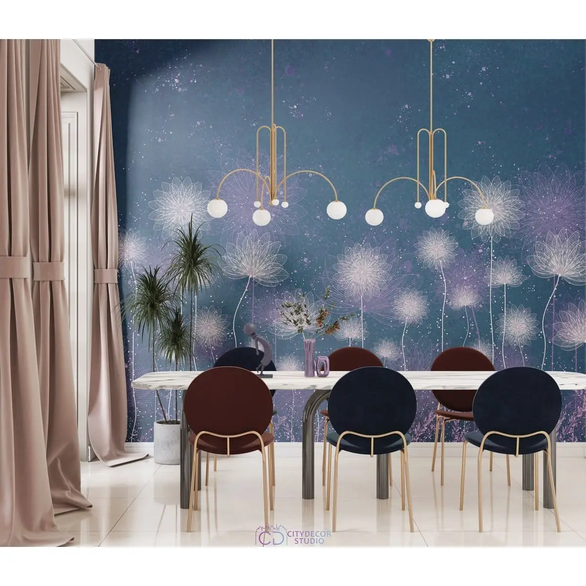 Фотообои на заказ по индивидуальному размеру Citydecor Невесомость 28