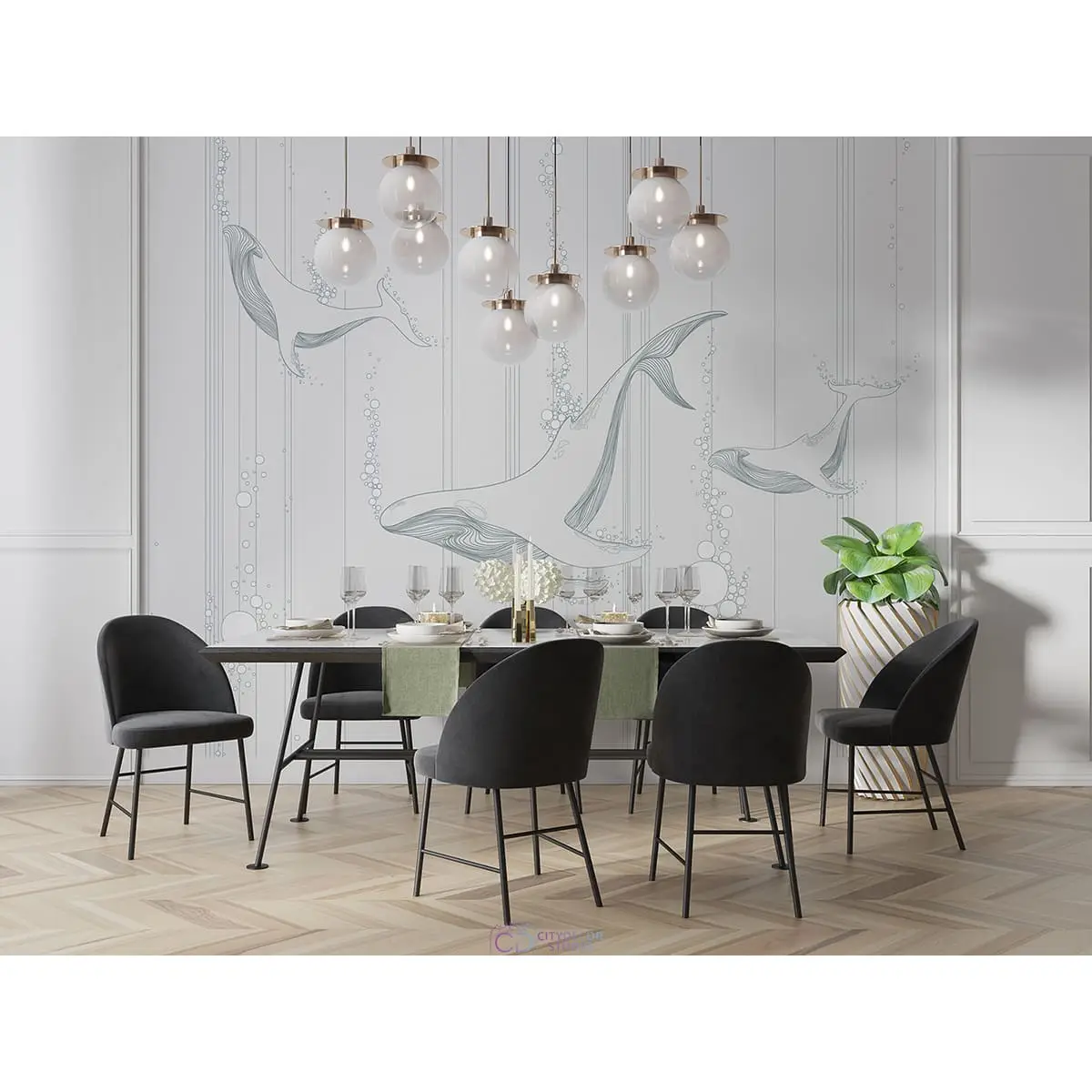 Дизайнерские фотообои по индивидуальному размеру Citydecor Perfect Lines 43