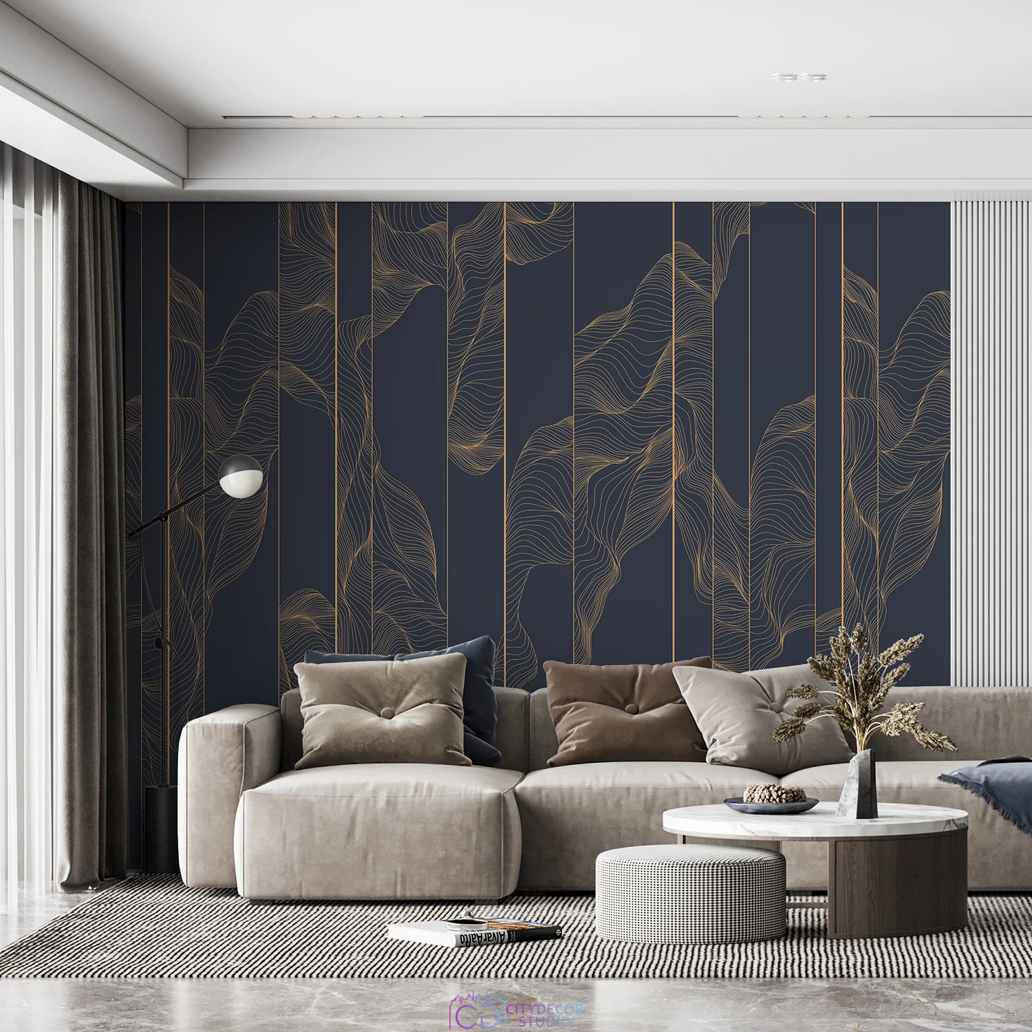 Фотообои на заказ по индивидуальному размеру Citydecor Perfect Lines 54