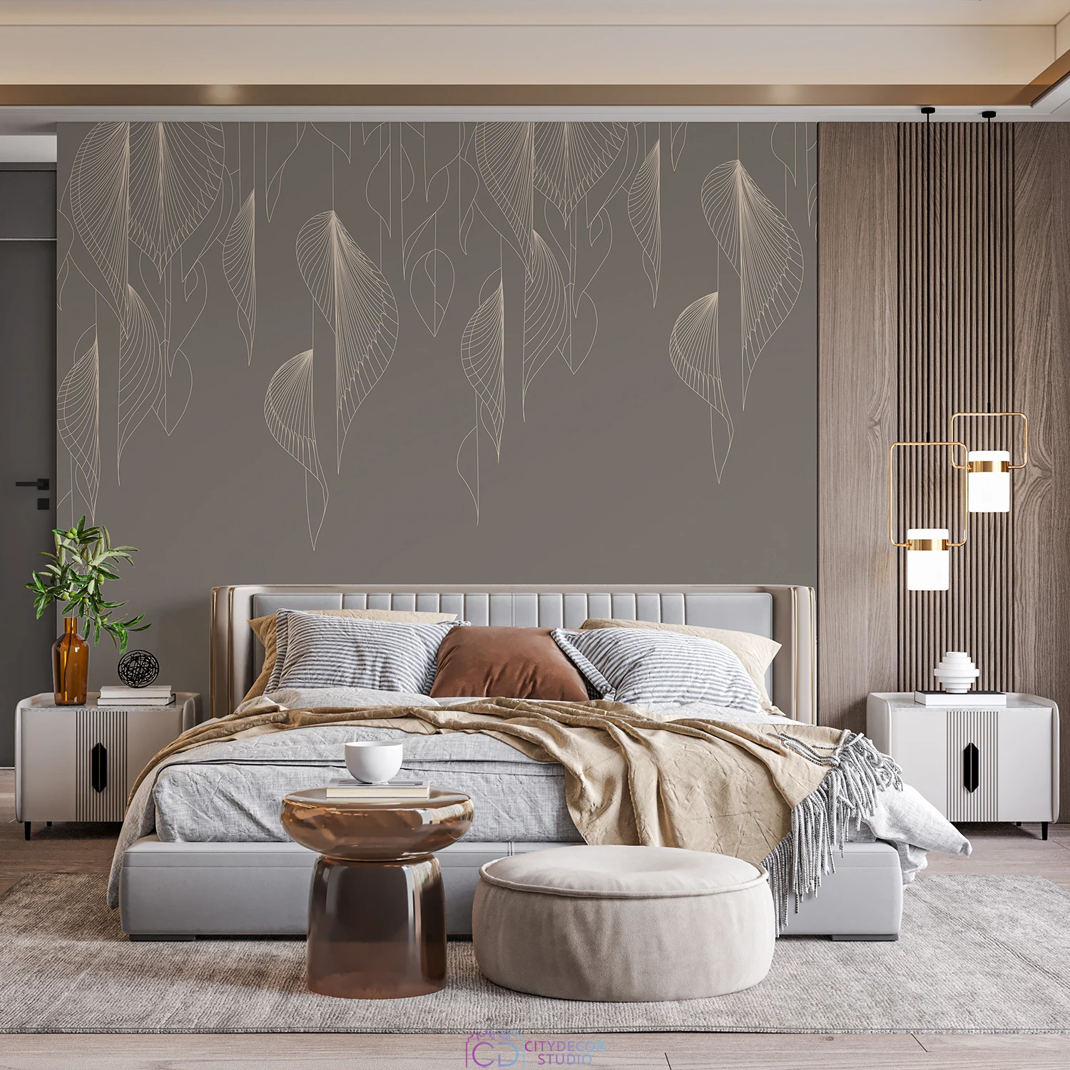 Фотообои на заказ по индивидуальному размеру Citydecor Perfect Lines 66
