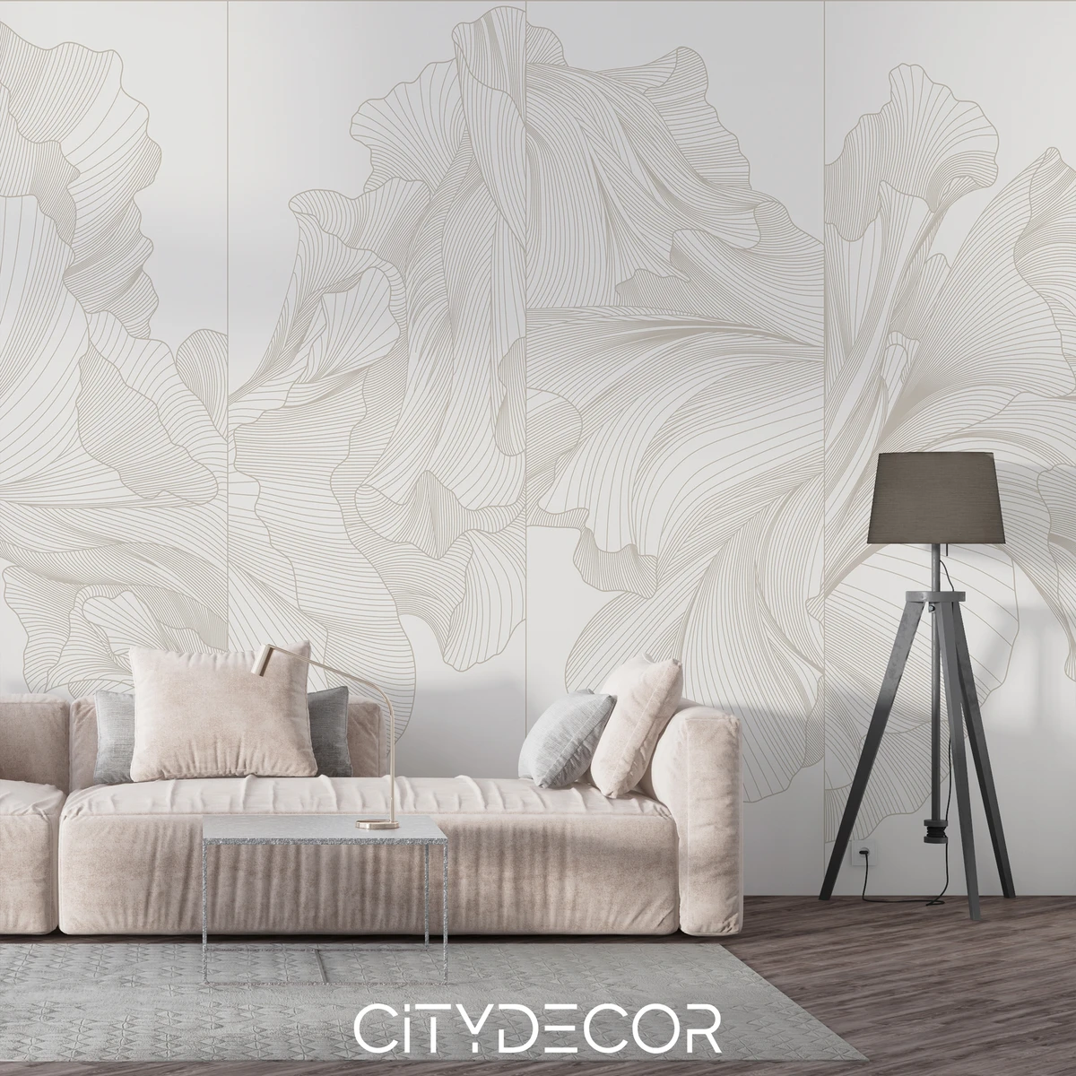 Фотообои на заказ по индивидуальному размеру Citydecor Perfect Lines 78