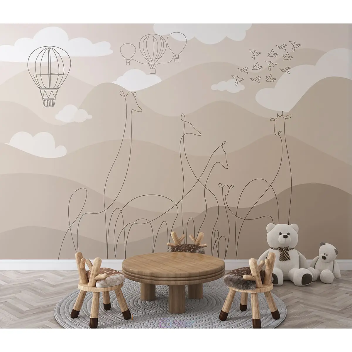 Дизайнерские фотообои по индивидуальному размеру Citydecor Perfect Lines Kids 1