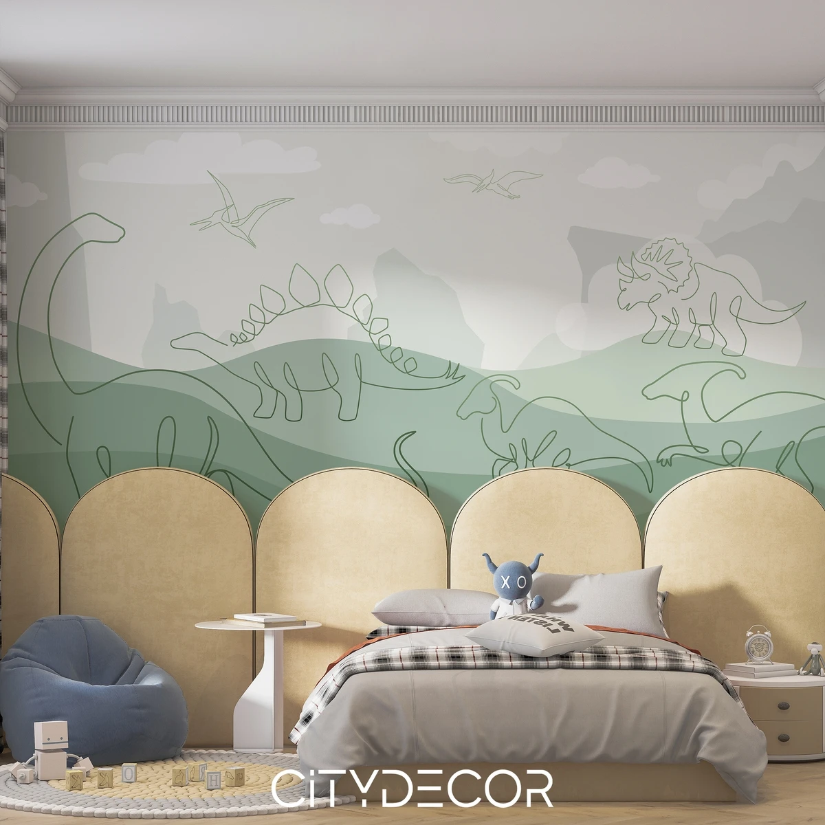 Фотообои на заказ по индивидуальному размеру Citydecor Perfect Lines Kids 11