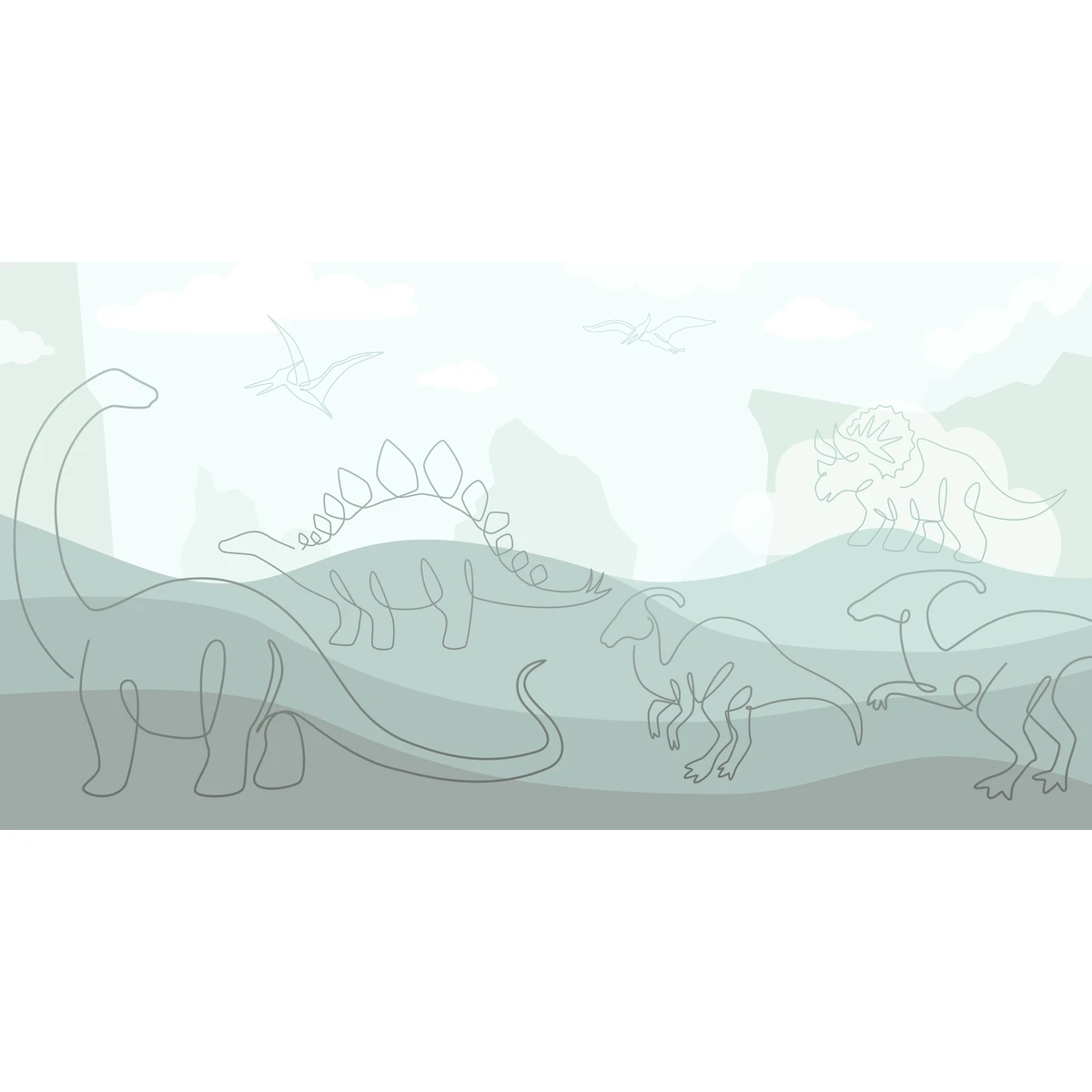 Фотообои на заказ по индивидуальному размеру Citydecor Perfect Lines Kids 12