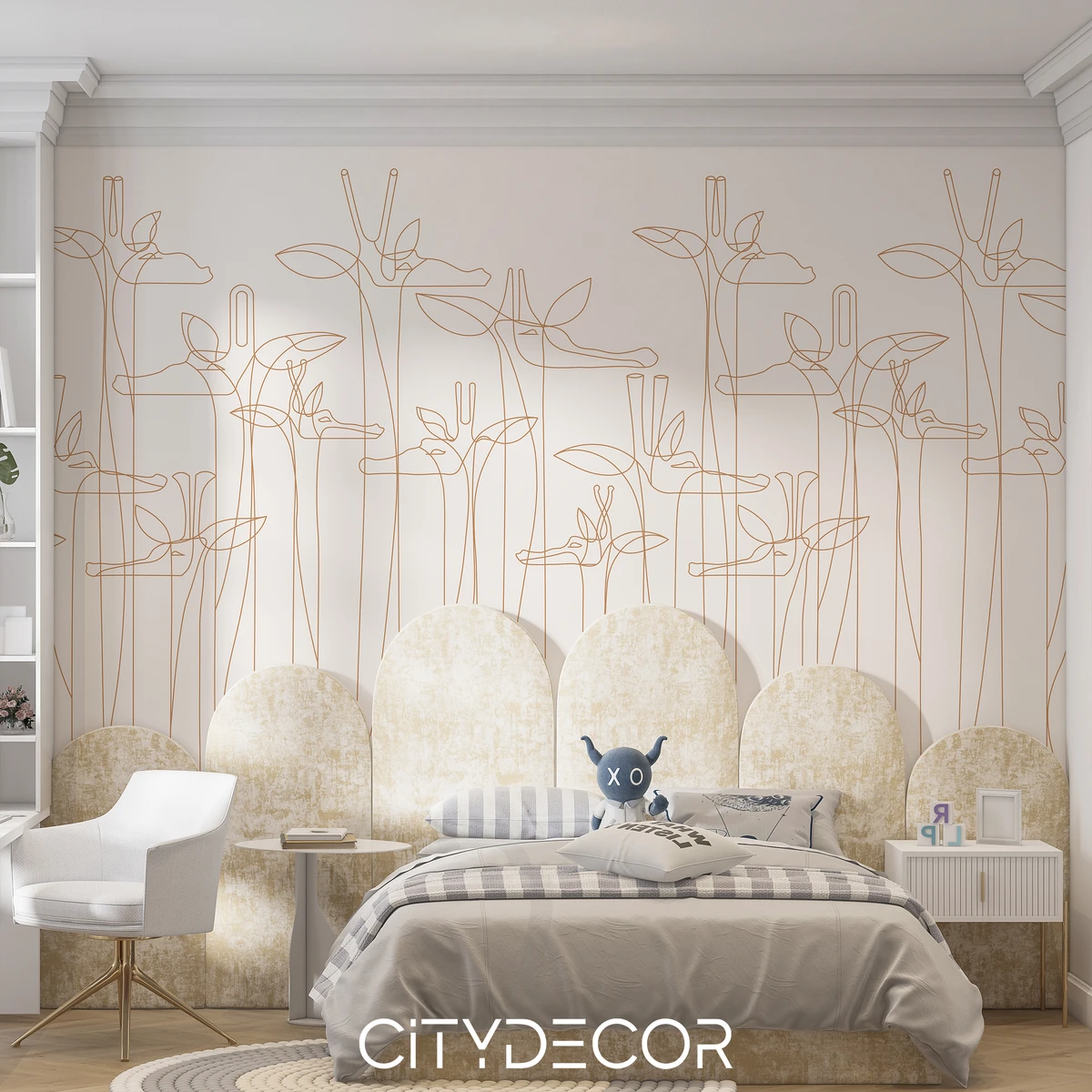 Фотообои на заказ по индивидуальному размеру Citydecor Perfect Lines Kids 15