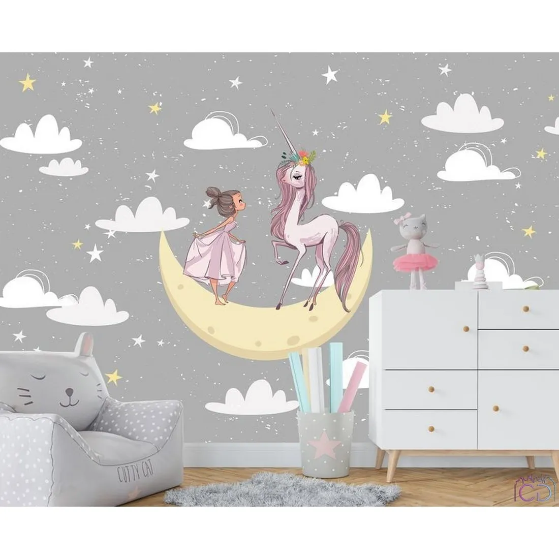 Дизайнерские фотообои по индивидуальному размеру Citydecor Princess 1