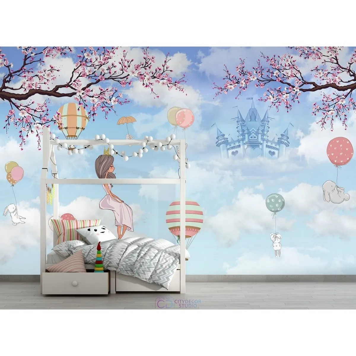 Дизайнерские фотообои по индивидуальному размеру Citydecor Princess 25