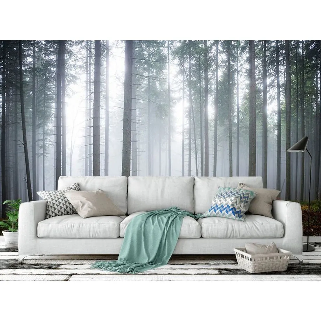 Фотообои на заказ по индивидуальному размеру Citydecor Лес в тумане 2
