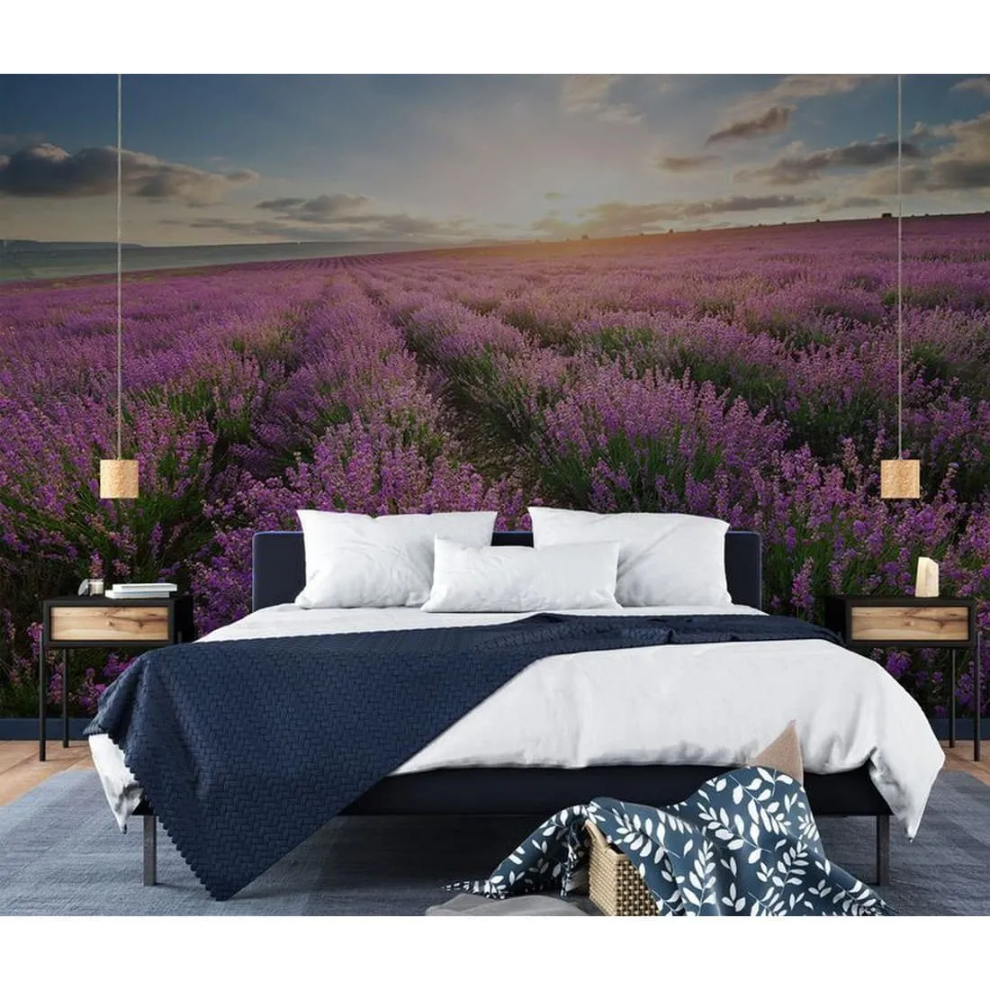 Фотообои на заказ по индивидуальному размеру Citydecor Лавандовое поле