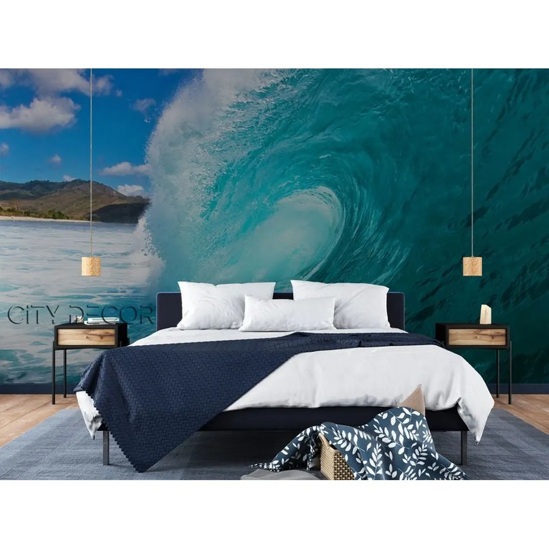 Фотообои на заказ по индивидуальному размеру Citydecor Море и Водопады 1