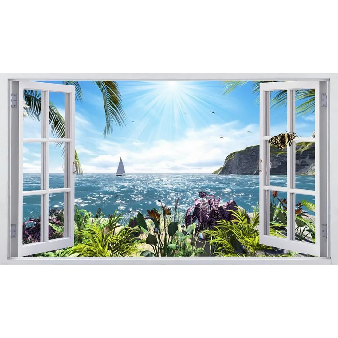 Фотообои на заказ по индивидуальному размеру Citydecor Вид из окна 2