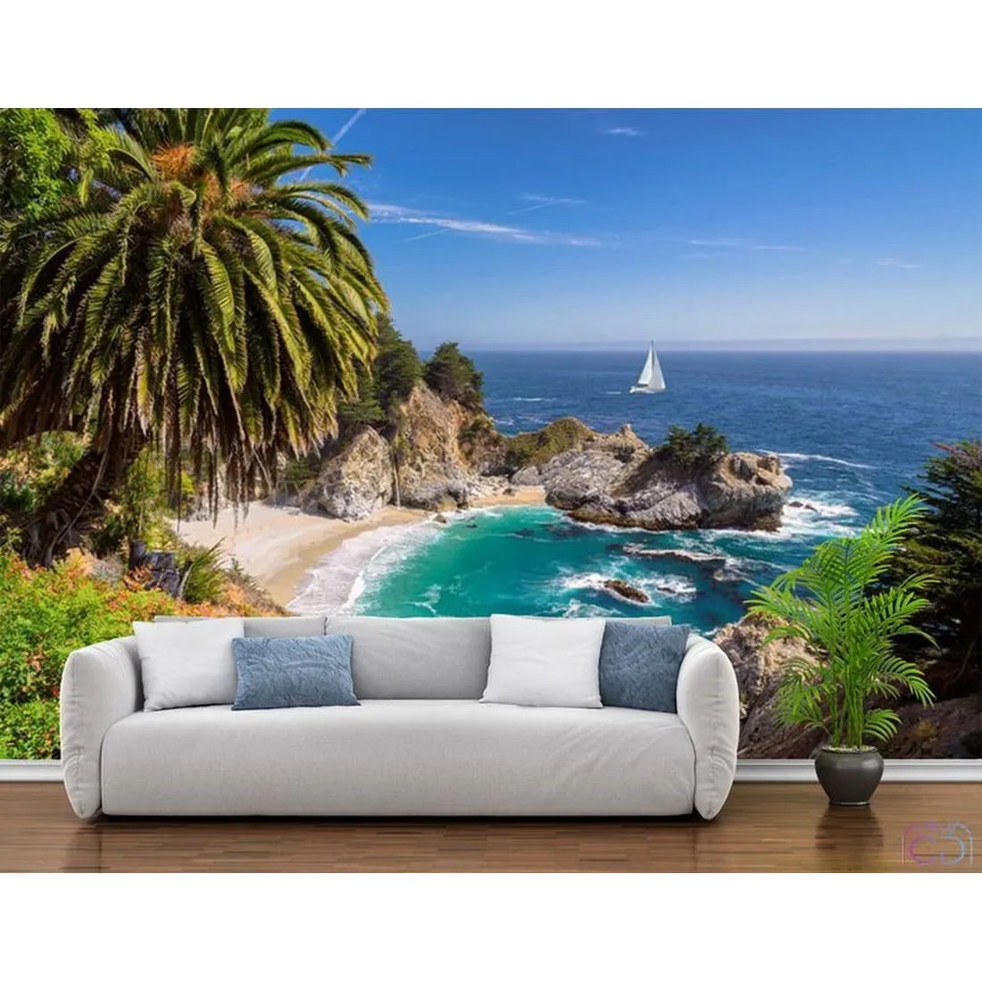 Фотообои на заказ по индивидуальному размеру Citydecor Море и Водопады 29