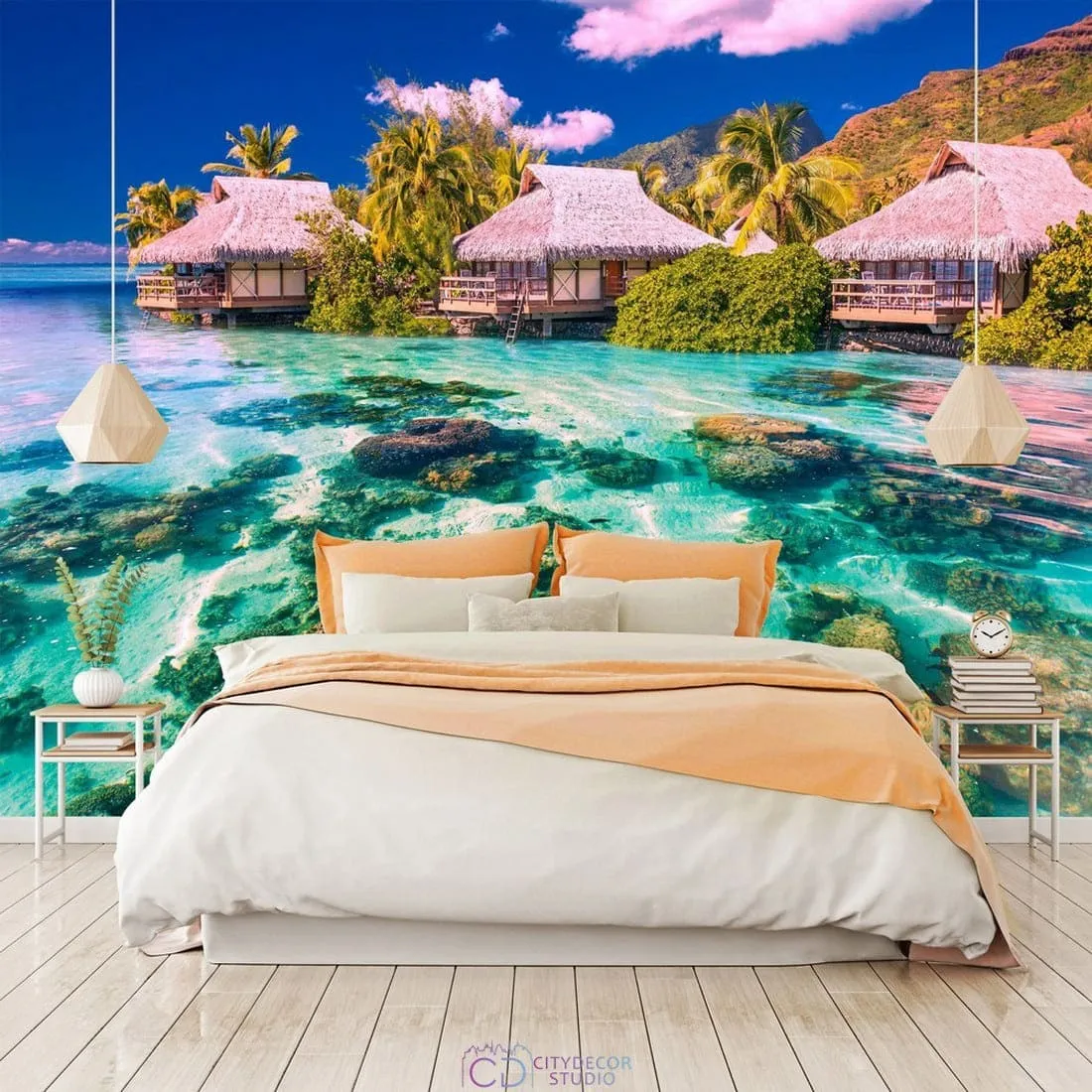 Фотообои на заказ по индивидуальному размеру Citydecor Море и Водопады 43
