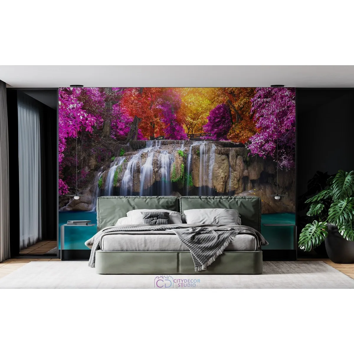 Фотообои на заказ по индивидуальному размеру Citydecor Море и Водопады 56
