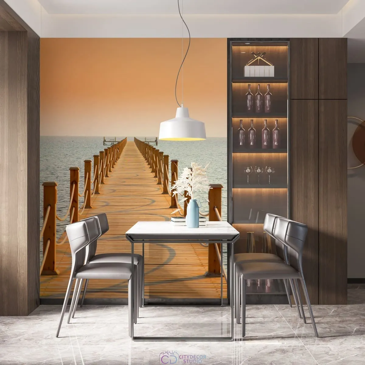 Фотообои на заказ по индивидуальному размеру Citydecor Море и Водопады 58