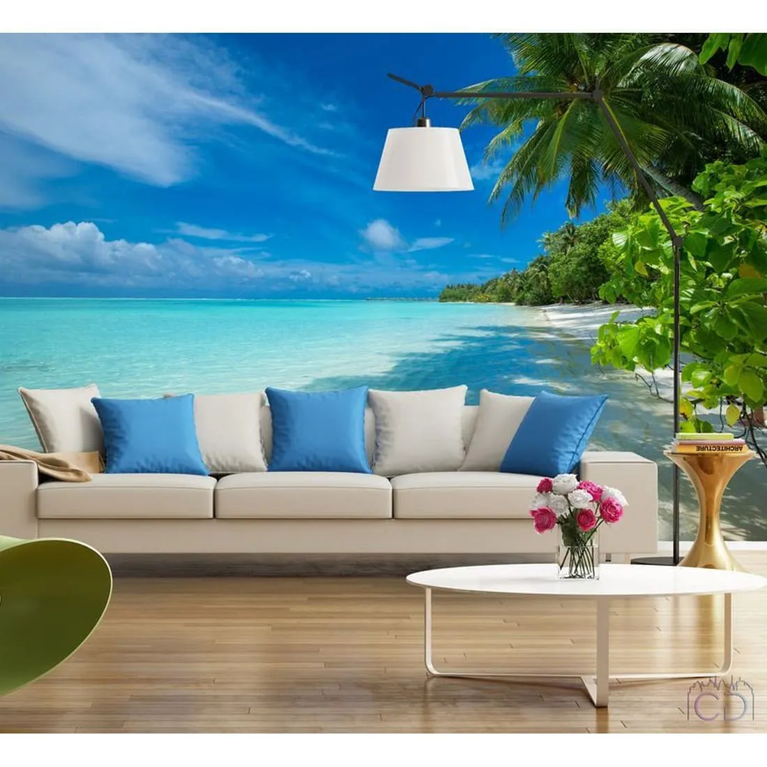 Фотообои на заказ по индивидуальному размеру Citydecor Море и Водопады 8