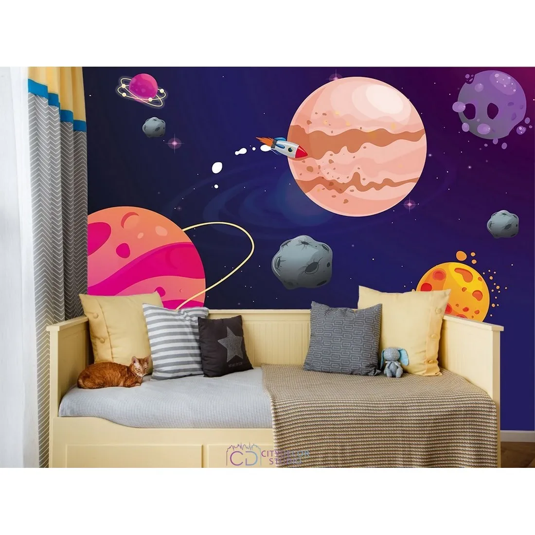Фотообои на заказ по индивидуальному размеру Citydecor Космос 23