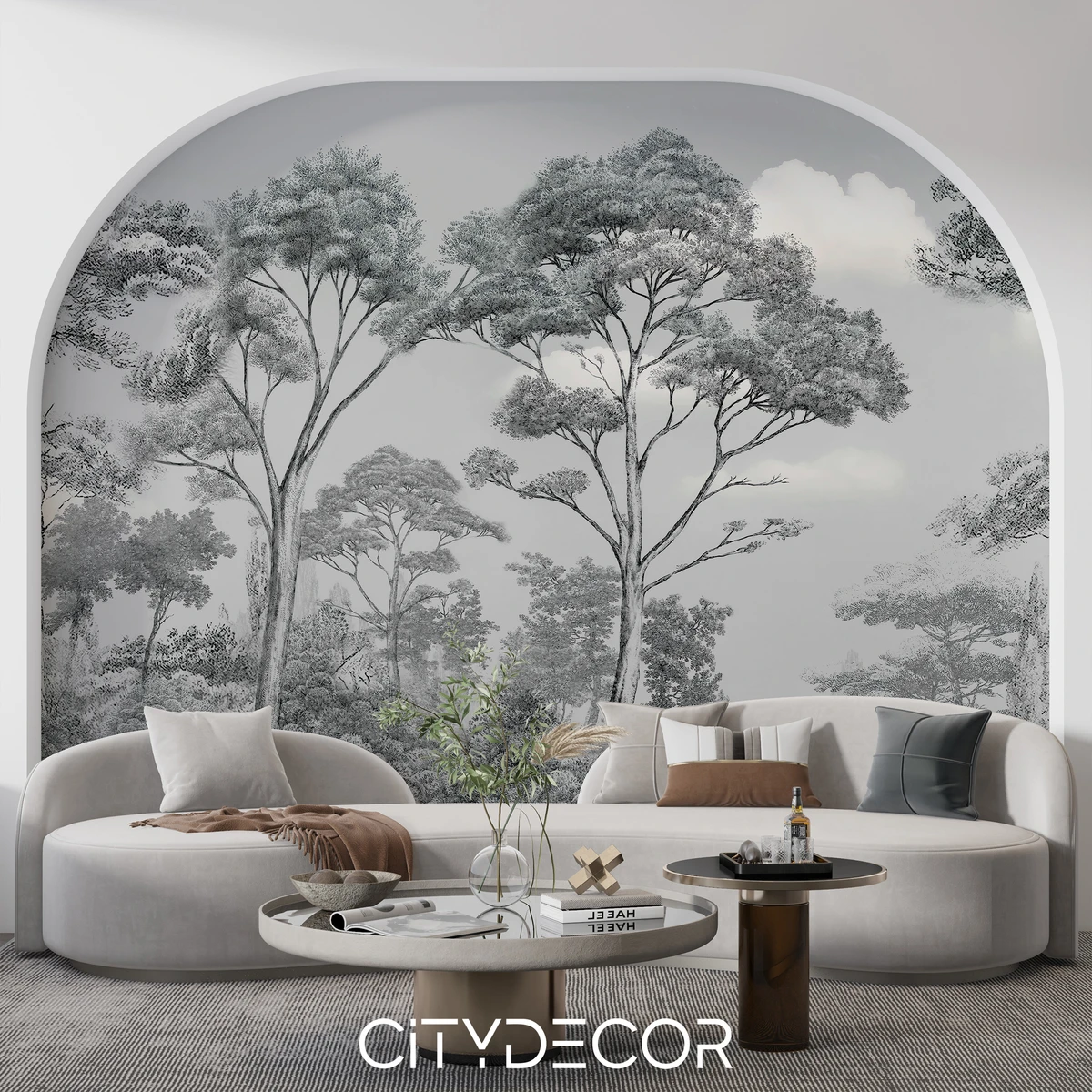 Фотообои на заказ по индивидуальному размеру Citydecor Таинственный лес 44