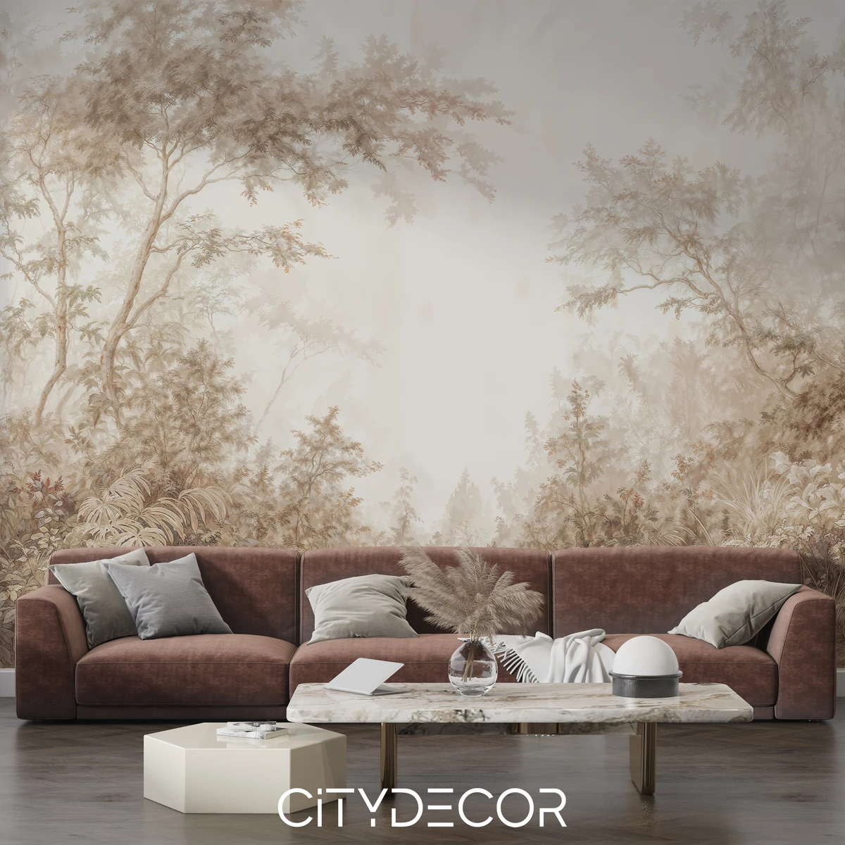 Фотообои на заказ по индивидуальному размеру Citydecor Таинственный лес 45