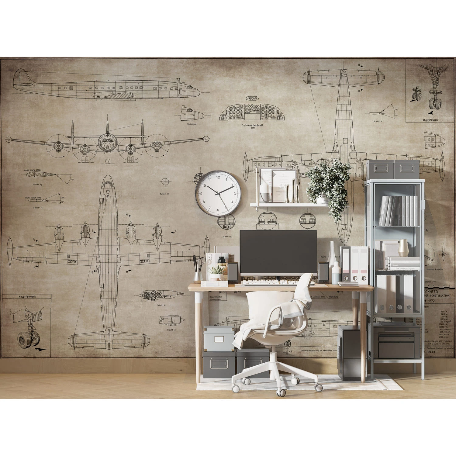 Дизайнерские фотообои по индивидуальному размеру Citydecor Technic (ракета) 12