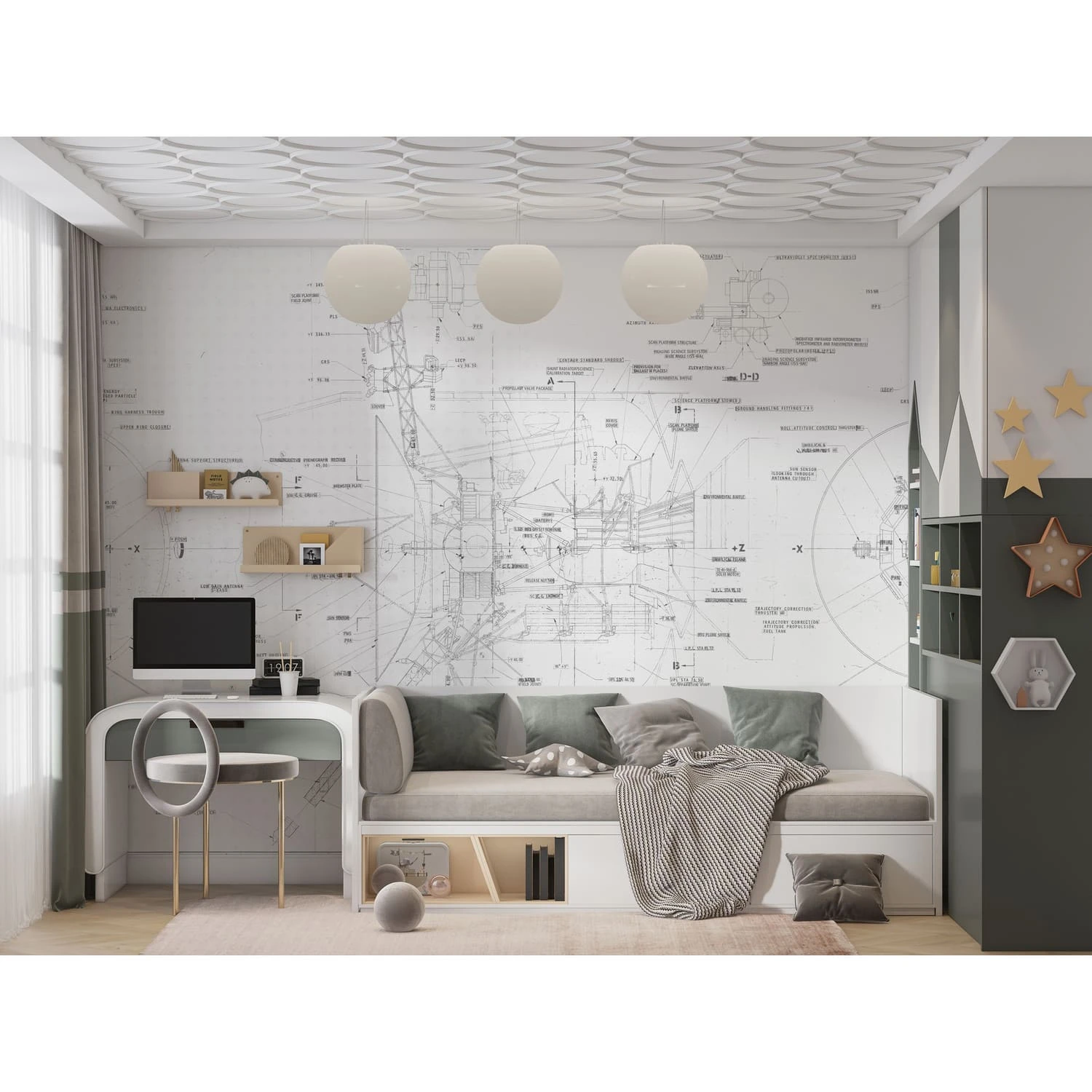 Дизайнерские фотообои по индивидуальному размеру Citydecor Technic 19