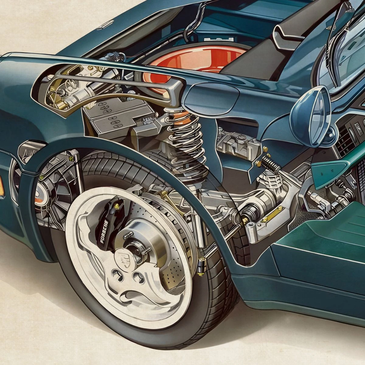 Дизайнерские фотообои по индивидуальному размеру Citydecor Technic (Porsche 911 Turbo) 20