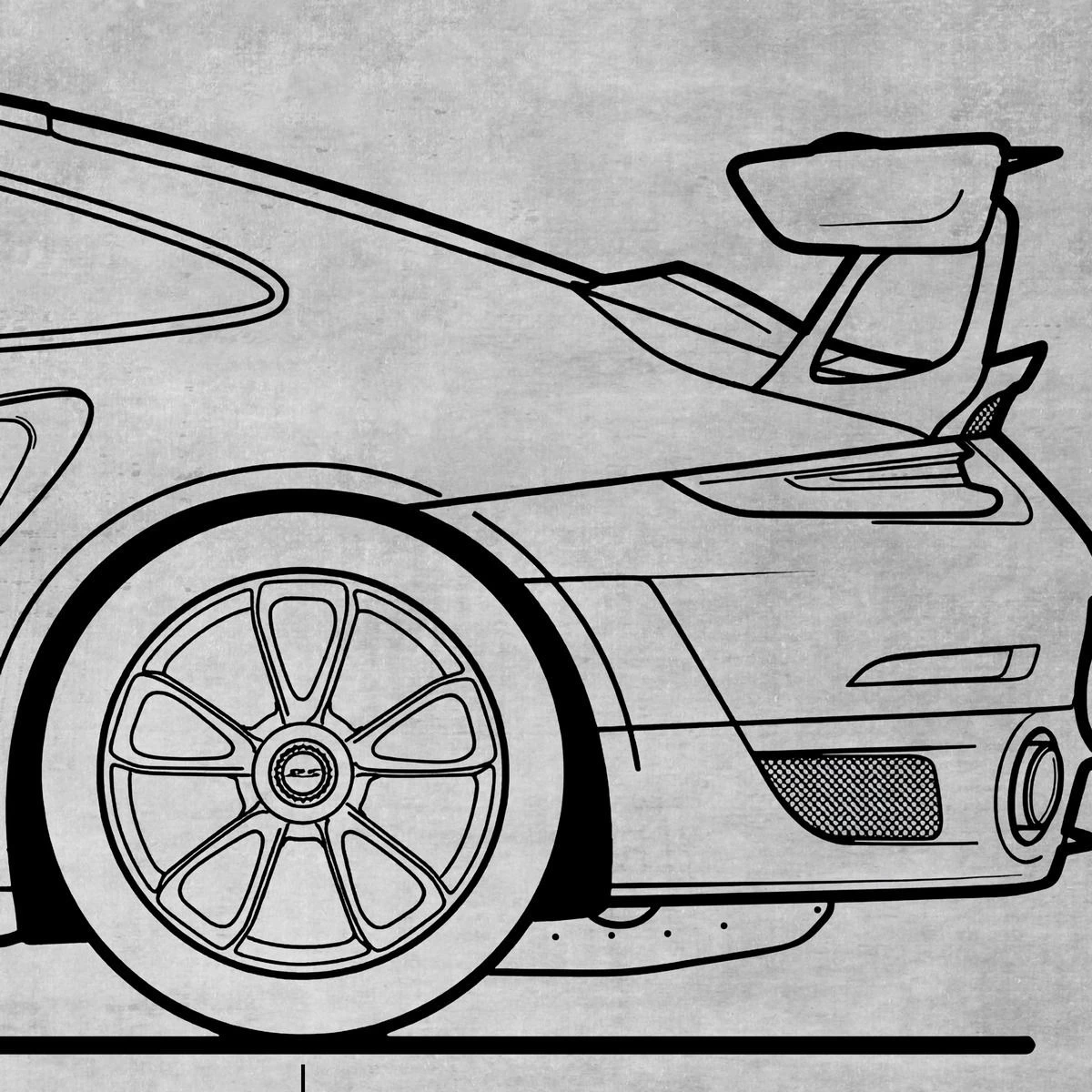 Дизайнерские фотообои по индивидуальному размеру Citydecor Technic (Porsche 911 GT2 RS) 28