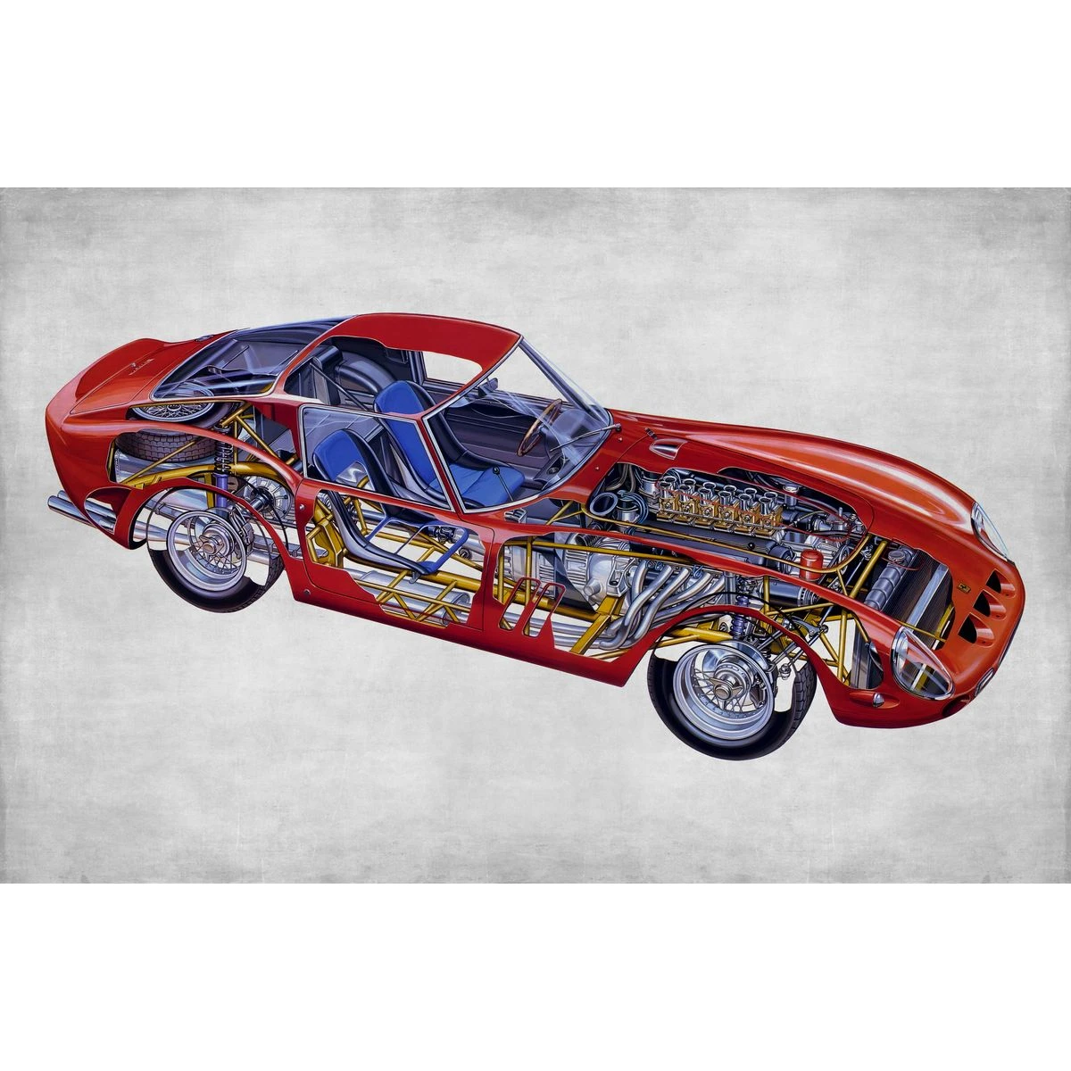 Дизайнерские фотообои по индивидуальному размеру Citydecor Technic (Ferrari 250 GTO) 30