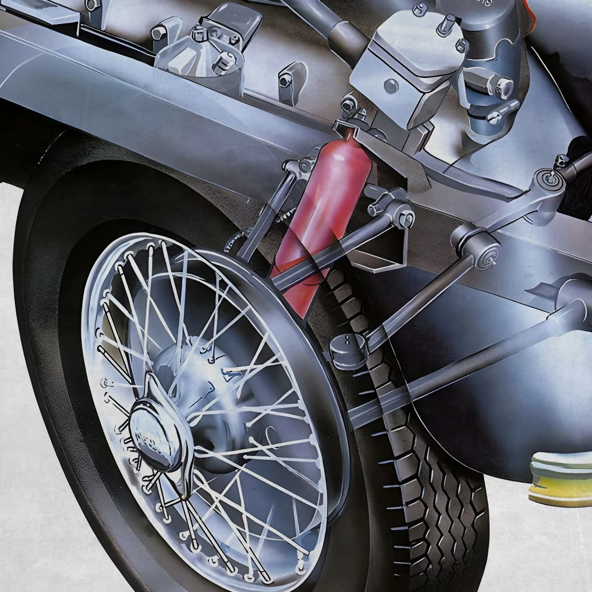Дизайнерские фотообои по индивидуальному размеру Citydecor Technic (Jaguar XK 120) 33