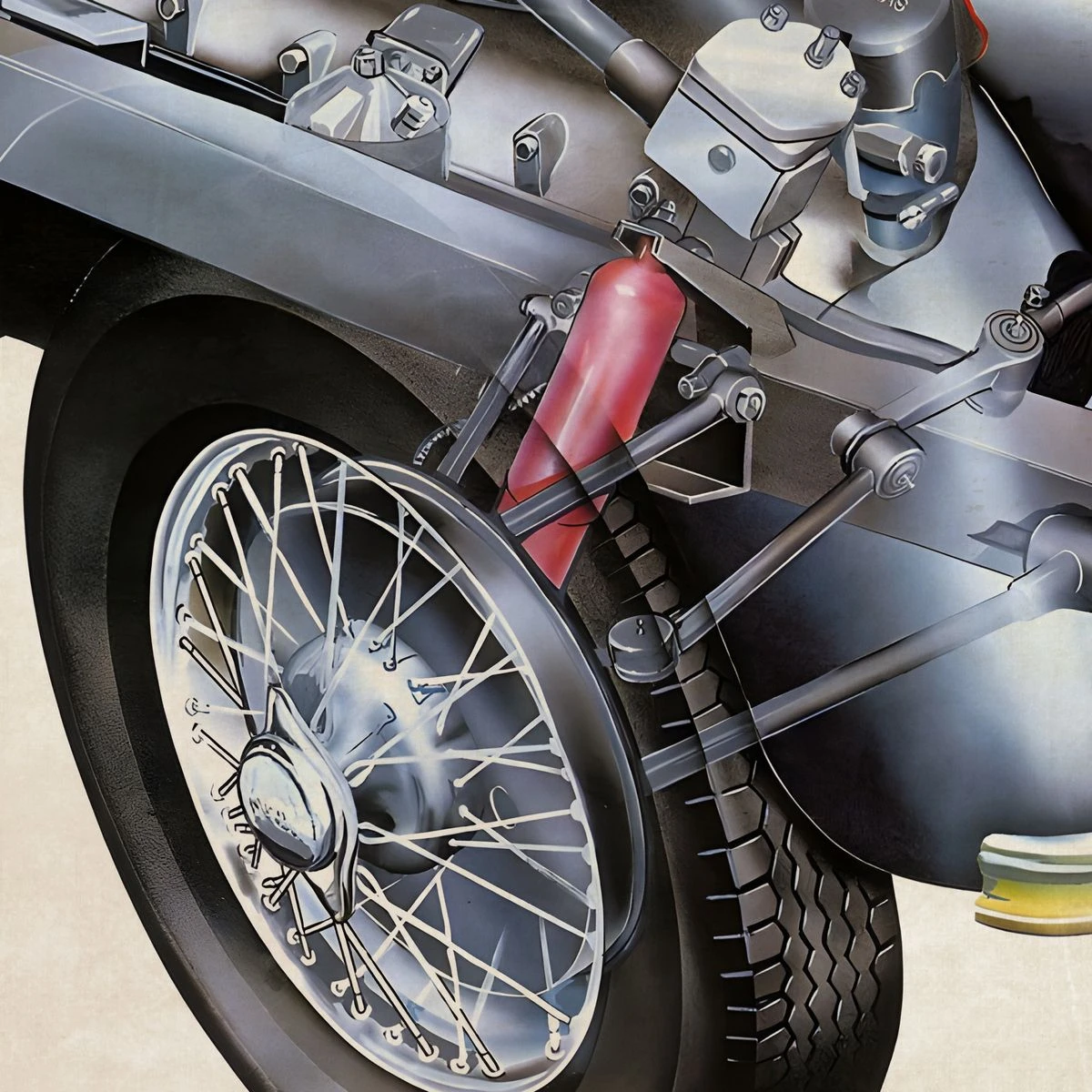 Дизайнерские фотообои по индивидуальному размеру Citydecor Technic (Jaguar XK 120) 34