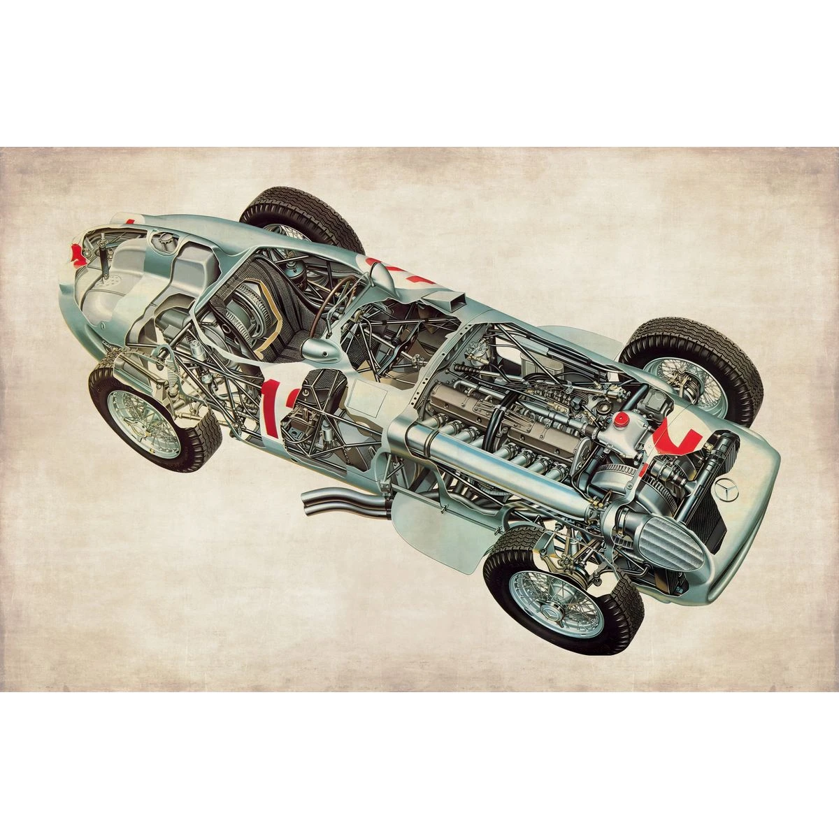 Дизайнерские фотообои по индивидуальному размеру Citydecor Technic (Mercedes-Benz W196) 35