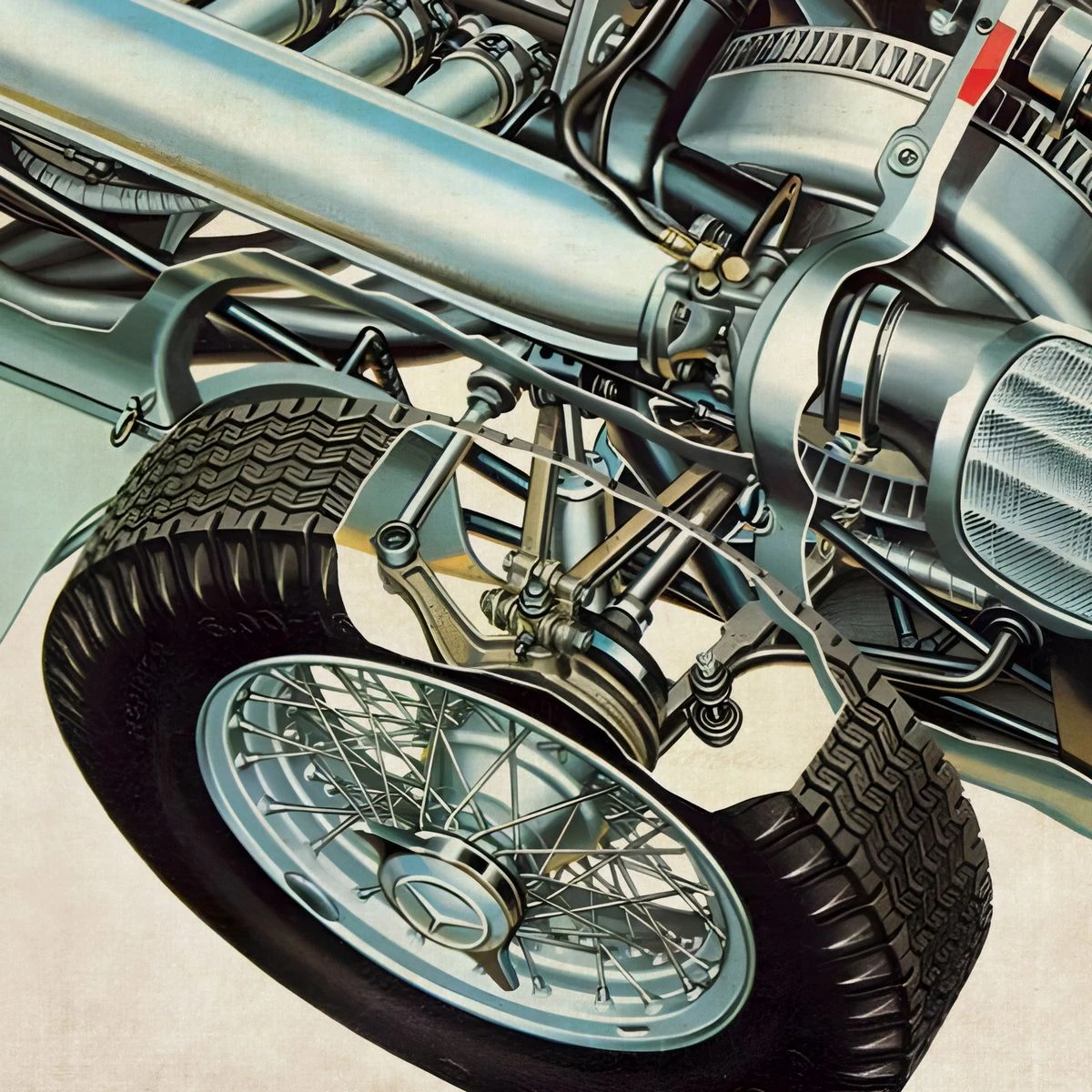 Дизайнерские фотообои по индивидуальному размеру Citydecor Technic (Mercedes-Benz W196) 35