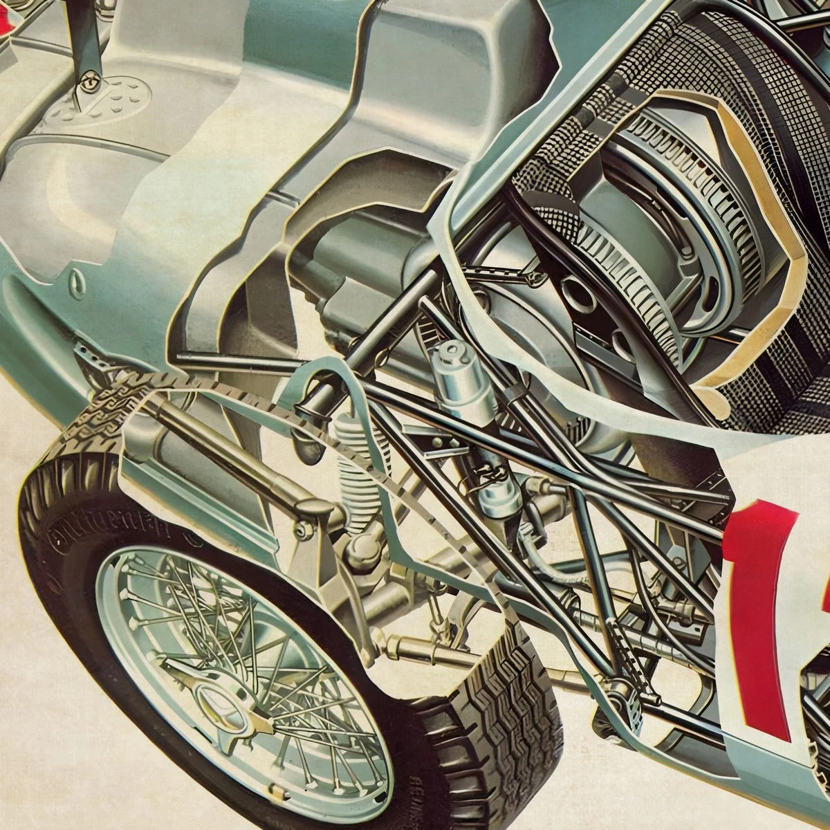 Дизайнерские фотообои по индивидуальному размеру Citydecor Technic (Mercedes-Benz W196) 35