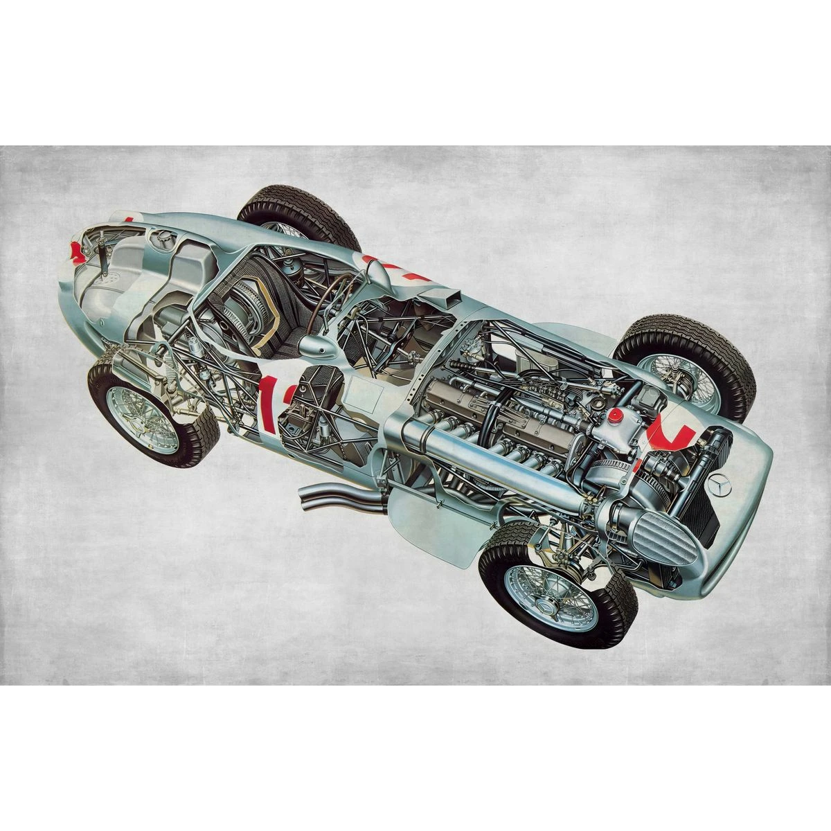 Дизайнерские фотообои по индивидуальному размеру Citydecor Technic (Mercedes-Benz W196) 36