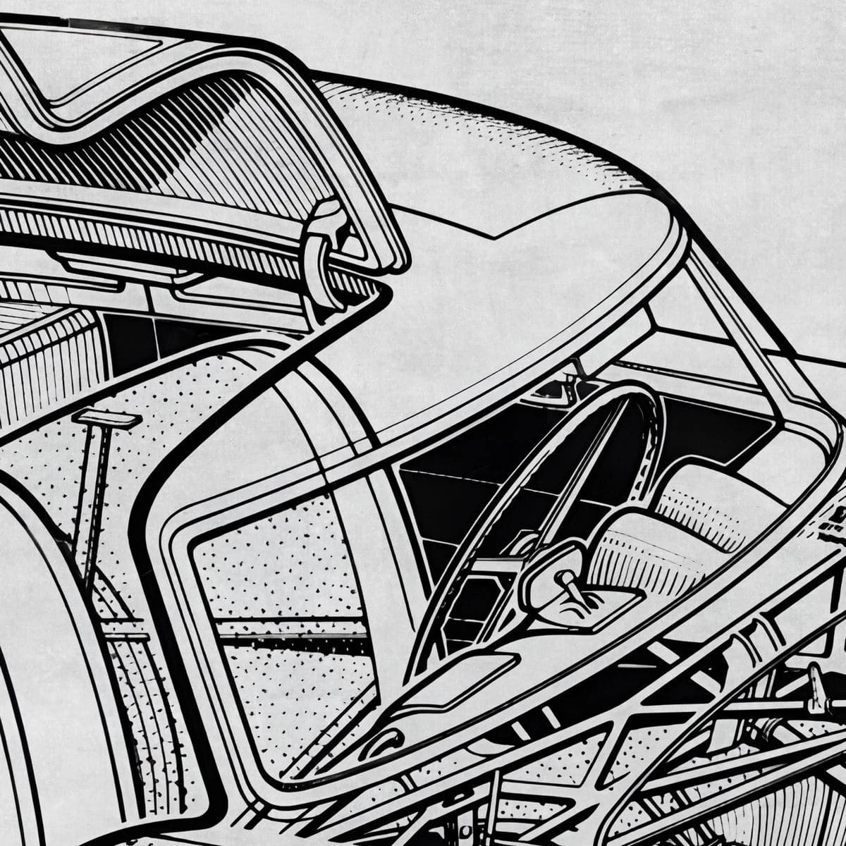 Дизайнерские фотообои по индивидуальному размеру Citydecor Technic (Mercedes-Benz 300 SL) 40