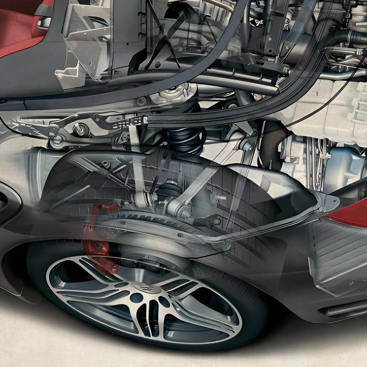 Дизайнерские фотообои по индивидуальному размеру Citydecor Technic (Porsche 911 Turbo Cabriolet) 43