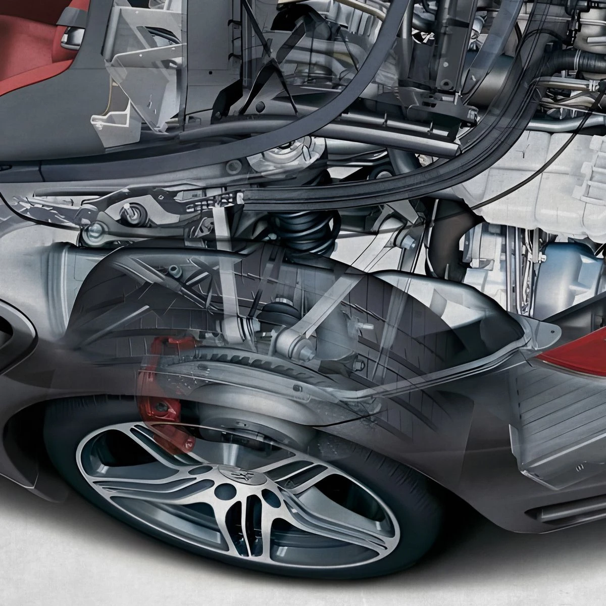 Дизайнерские фотообои по индивидуальному размеру Citydecor Technic (Porsche 911 Turbo Cabriolet) 44