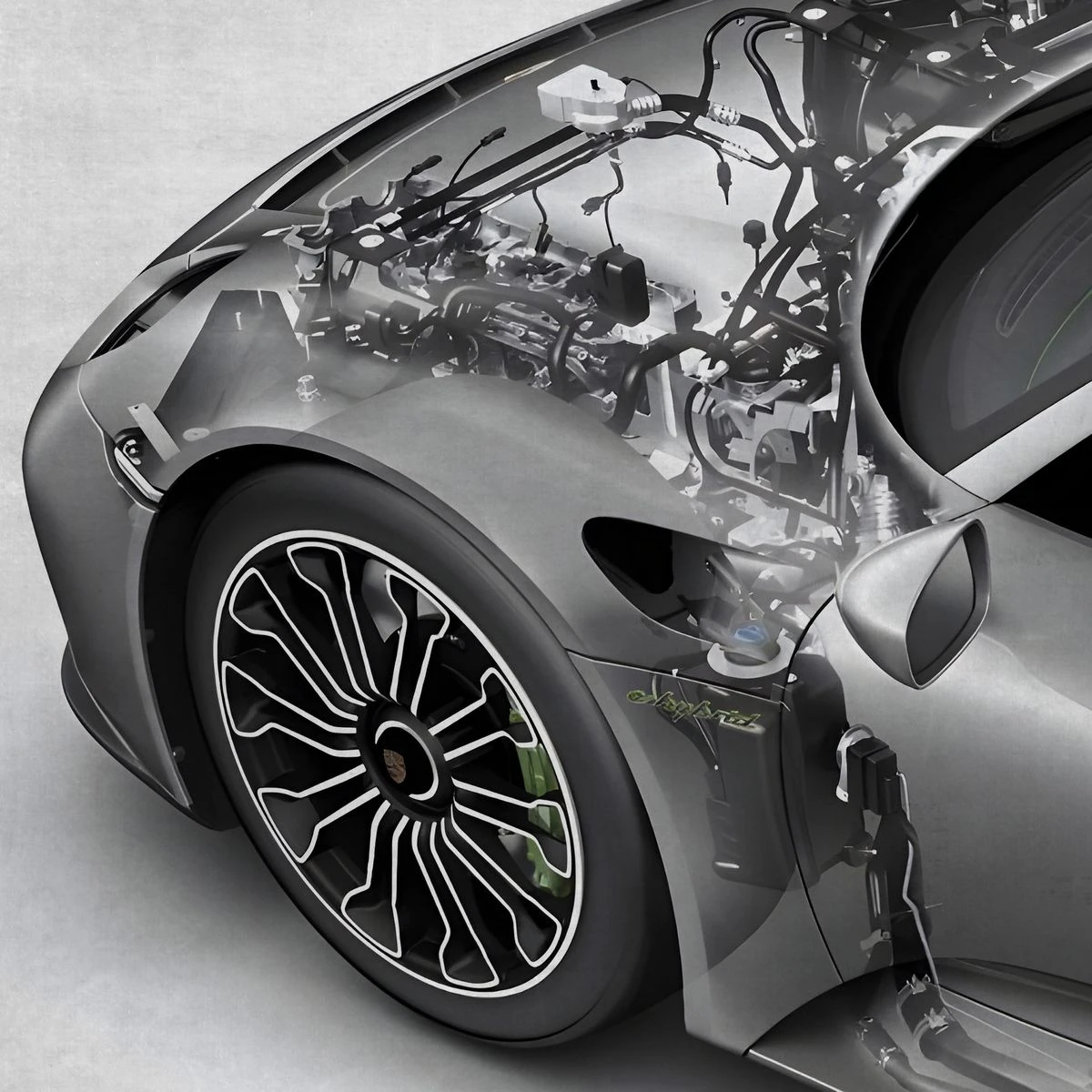Дизайнерские фотообои по индивидуальному размеру Citydecor Technic (Porsche 918 Spyder) 45