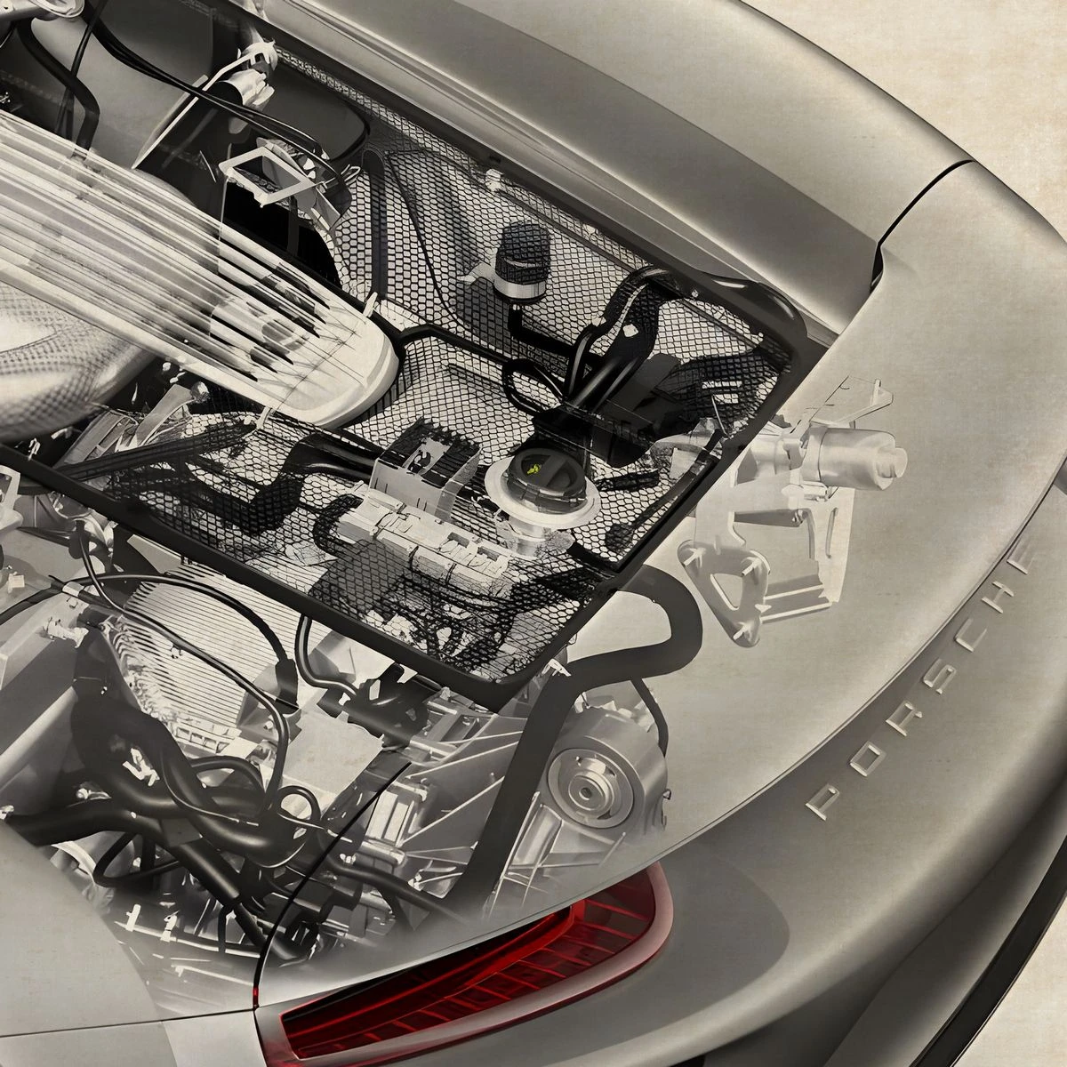 Дизайнерские фотообои по индивидуальному размеру Citydecor Technic (Porsche 918 Spyder) 46