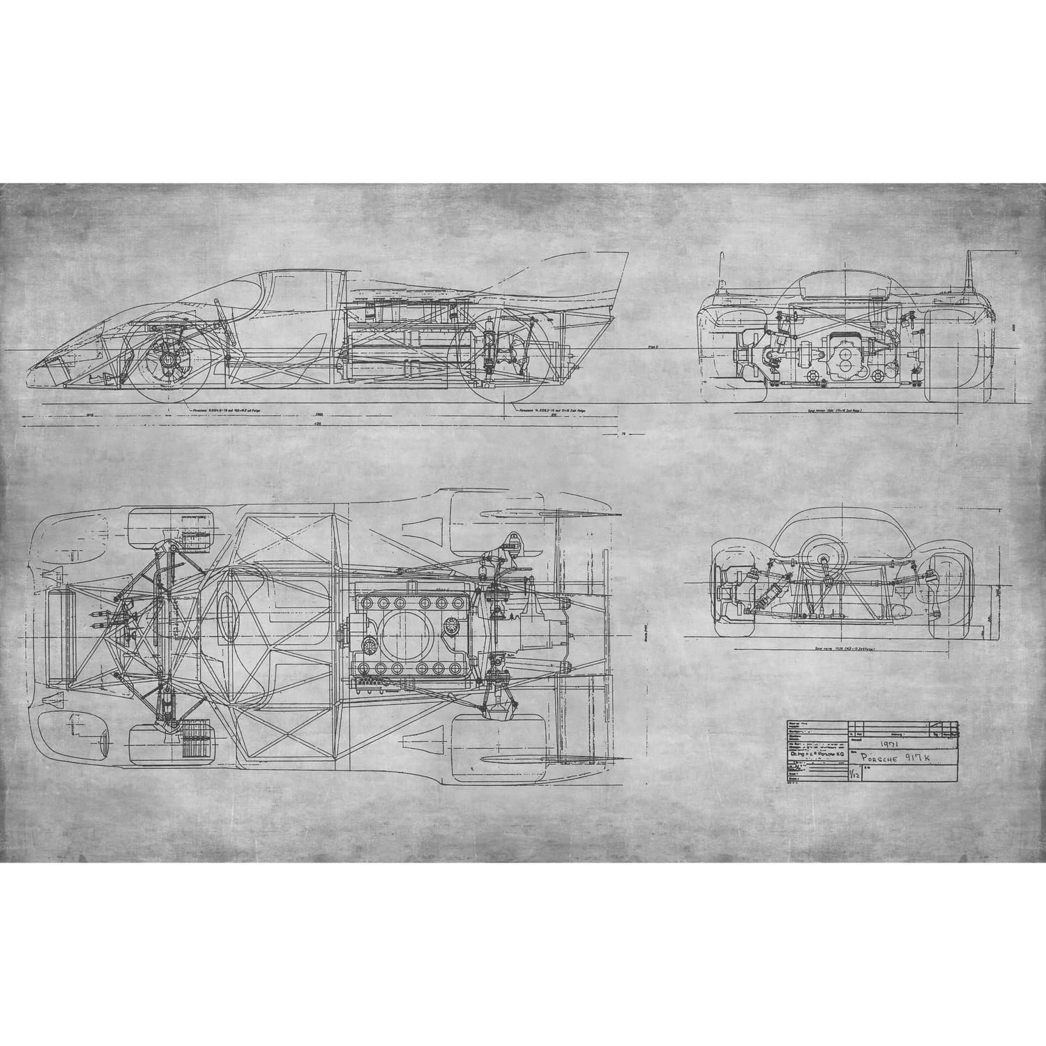 Дизайнерские фотообои по индивидуальному размеру Citydecor Technic (Porsche 917) 4