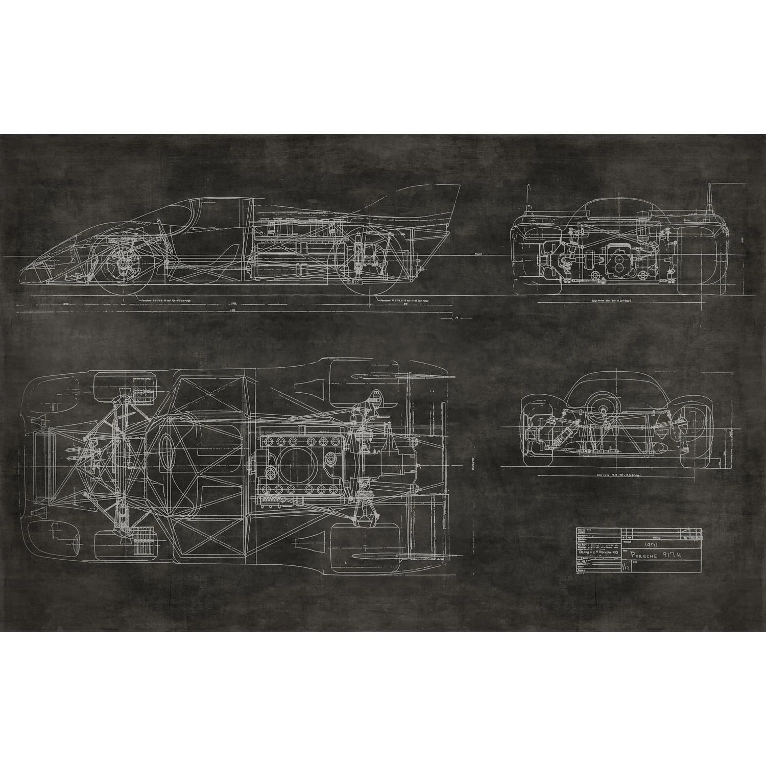 Дизайнерские фотообои по индивидуальному размеру Citydecor Technic (Porsche 917) 5