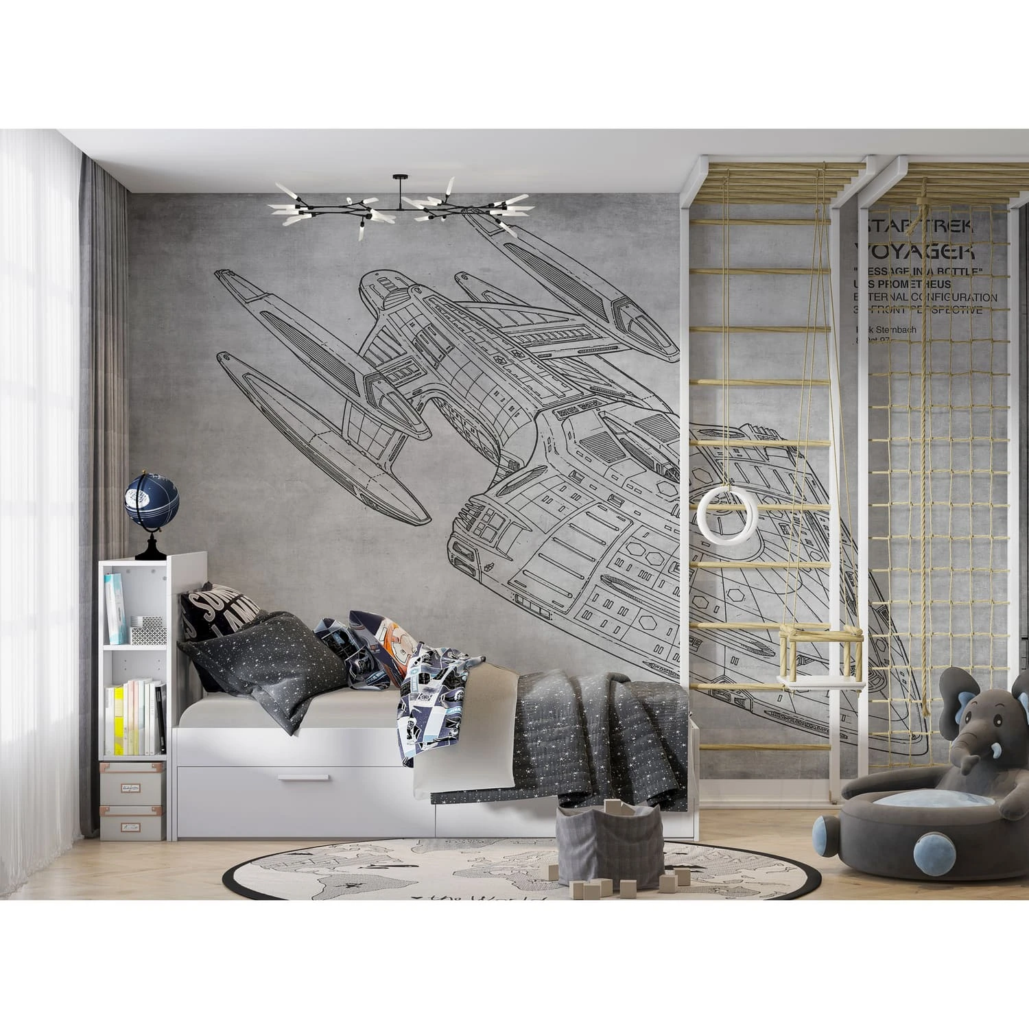 Дизайнерские фотообои по индивидуальному размеру Citydecor Technic (космический корабль) 7