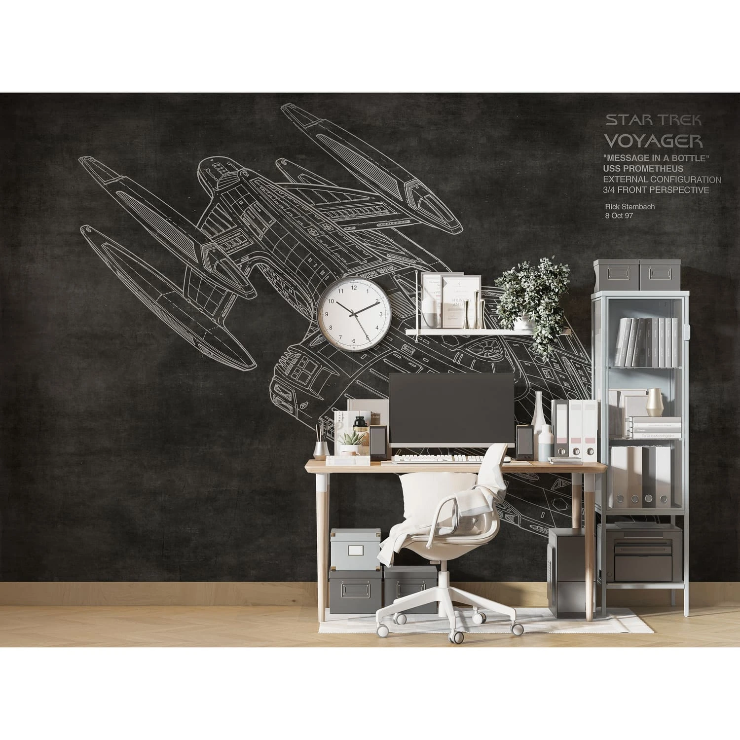 Дизайнерские фотообои по индивидуальному размеру Citydecor Technic (космический корабль) 8