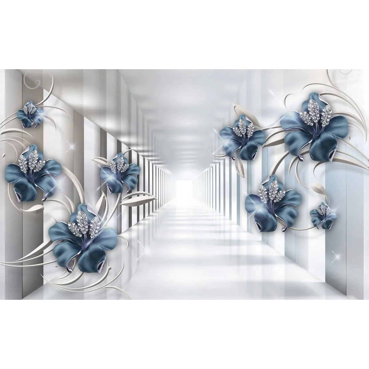Фотообои на заказ по индивидуальному размеру Citydecor Тоннель 3D 2