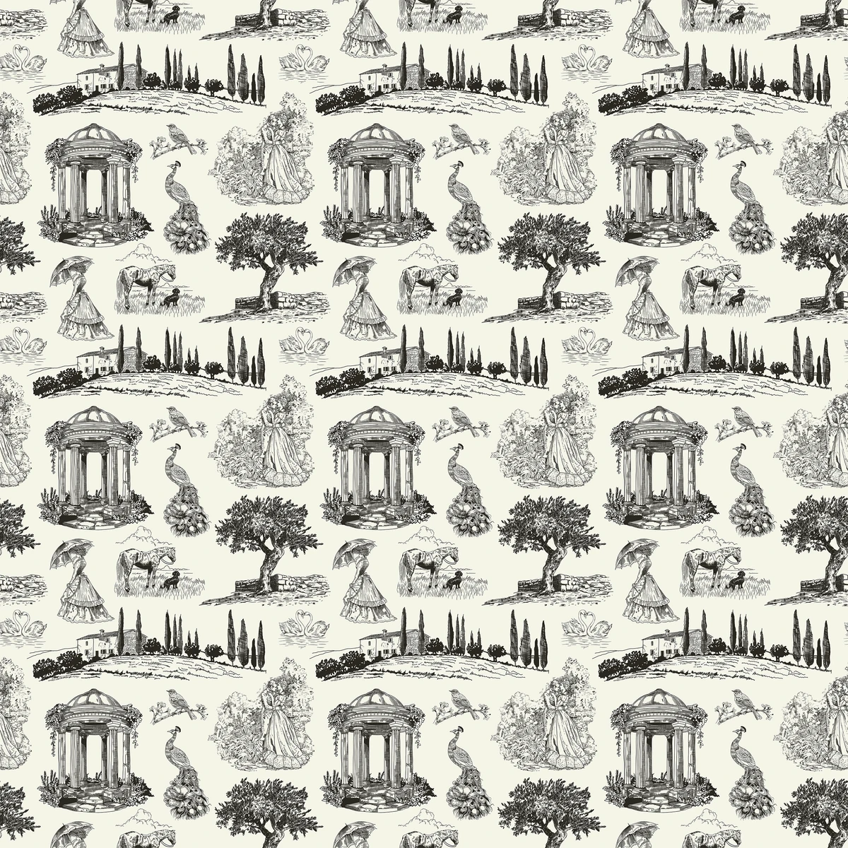 Фотообои на заказ по индивидуальному размеру Citydecor Туаль де Жуи 1