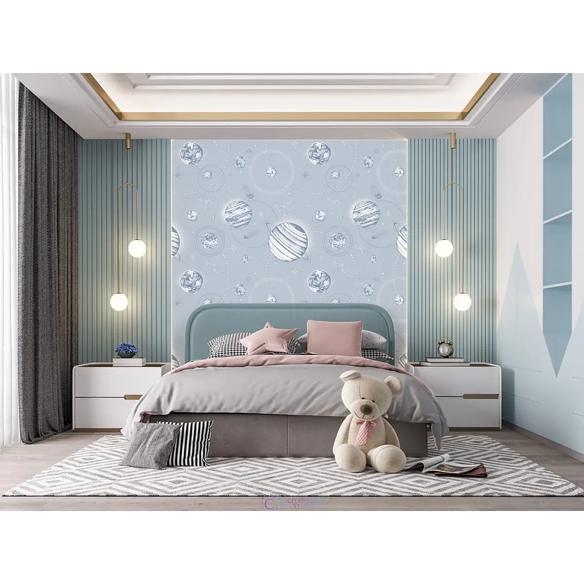 Дизайнерские фотообои по индивидуальному размеру Citydecor Universe 17