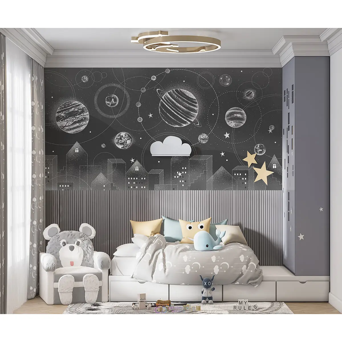 Дизайнерские фотообои по индивидуальному размеру Citydecor Universe 3