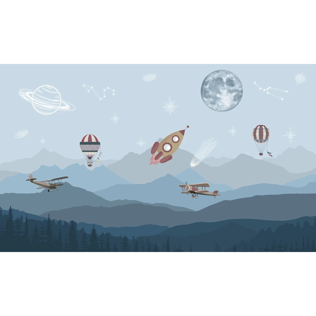 Фотообои на заказ по индивидуальному размеру Citydecor Universe 48