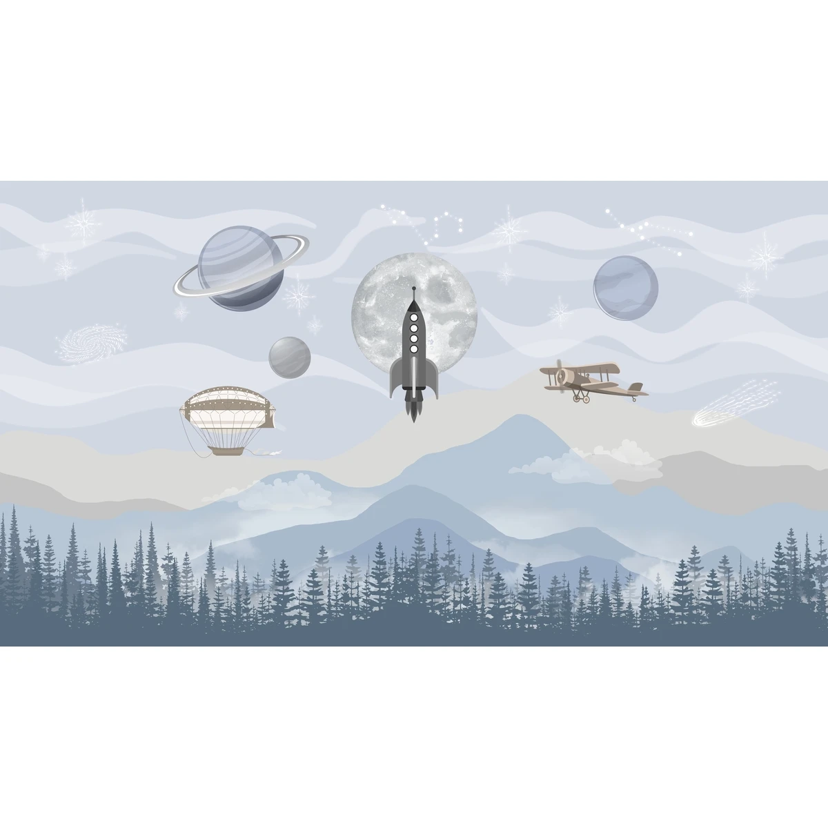 Фотообои на заказ по индивидуальному размеру Citydecor Universe 49